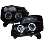 Spec-D 04-15 Nissan Titan Halo Projector Headlights Black/Smoked