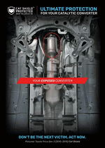 Toyota Prius Gen 3 2010-2015 V2 Cat Shield
