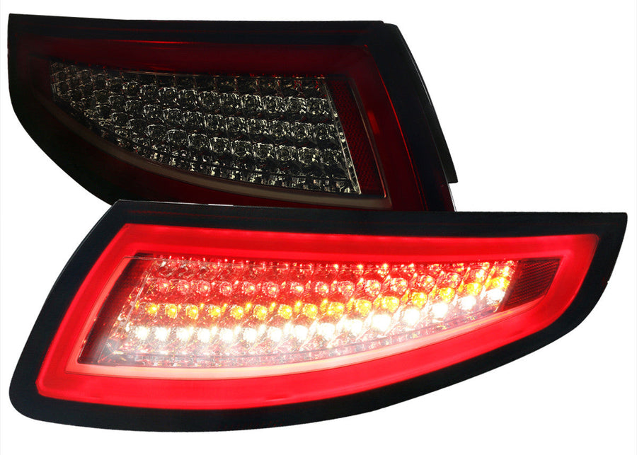 Spec-D 05-08 Porsche 997 911 LED Tail Light Red Smoked