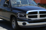 Spec-D 06-08 Dodge Ram LED Bar Pro Headlights Black Smoked