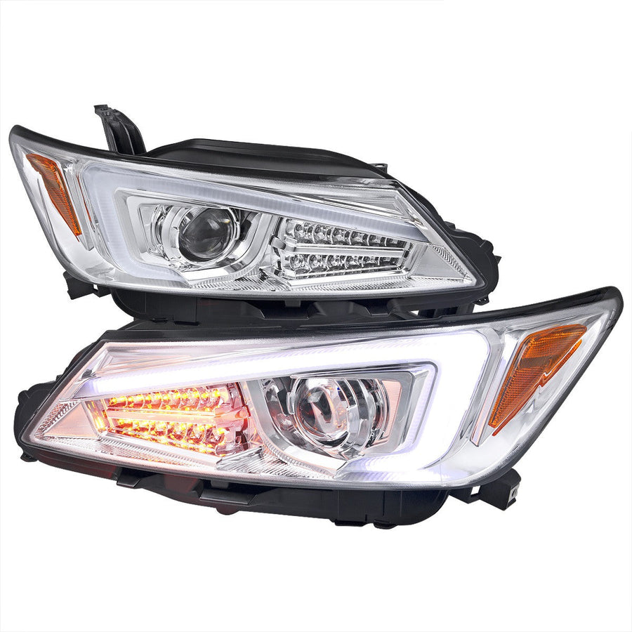 Spec-D 11-13 Scion Tc LED Bar Pro Headlights Chrome