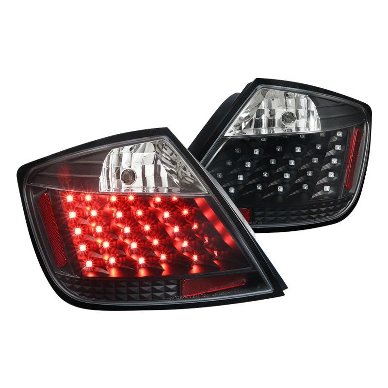 Spec-D 04-10 Scion tC V2 LED Tail Lights Matte Black/Clear