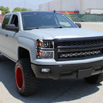 Spec-D 14-15 Silverado 1500 Projector Headlights BlackClear