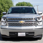 Spec-D 14-16 Silverado U-Bar LED Projector Headlights Chrome