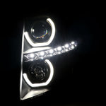 Spec-D 07-13 Chevy Silverado Headlights Smoked Black