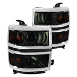 Spec-D 14-15 Chevy Silverado 1500 Projector Headlights Smoked