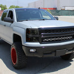 Spec-D 14-15 Chevy Silverado Projector Headlights Black/Smoked