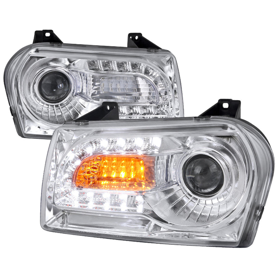 Spec-D 05-10 Chrysler 300 V2 Projector Headlights Chrome