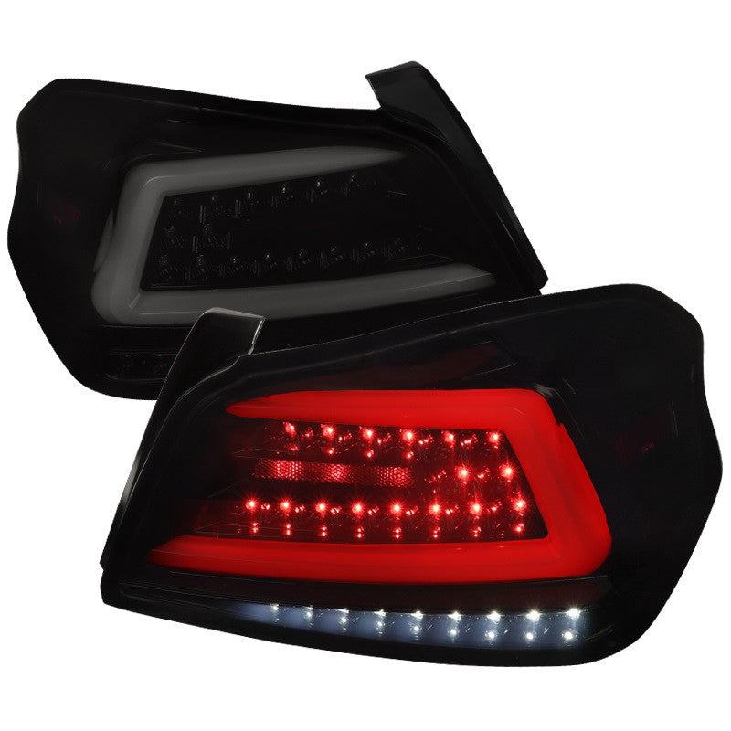 Spec-D 15-21 Subaru WRX Tail Lights Sequential Glossy Black/Smoked
