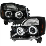 Spec-D 04-15 Titan Dual Halo LED Projector Headlights Black