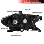 Spec-D 16-22 Toyota Tacoma Projector Headlights Black