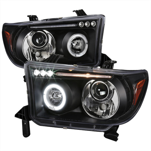 Spec-D 07-13 Tundra 8-17 Sequoia Projector Headlights Black
