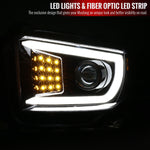 Spec-D 14-21 Tundra Projector Headlights LED Bar Black