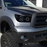 Spec-D 07-13 Tundra Projector Headlights LED Strip Black/Smoked