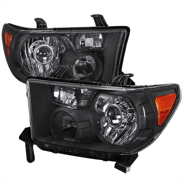 Spec-D 07-13 Tundra Retrofit Projector Headlights Black