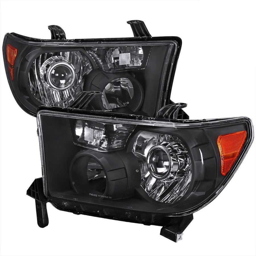 Spec-D 07-13 Tundra Retrofit Projector Headlights Black