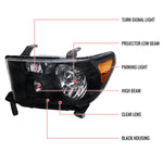 Spec-D 07-13 Tundra Retrofit Projector Headlights Black