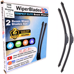 2008 Ford Mustang (GT) Wiper Blades w/2yr Wear Warranty (Set of 2) Beam Wipers