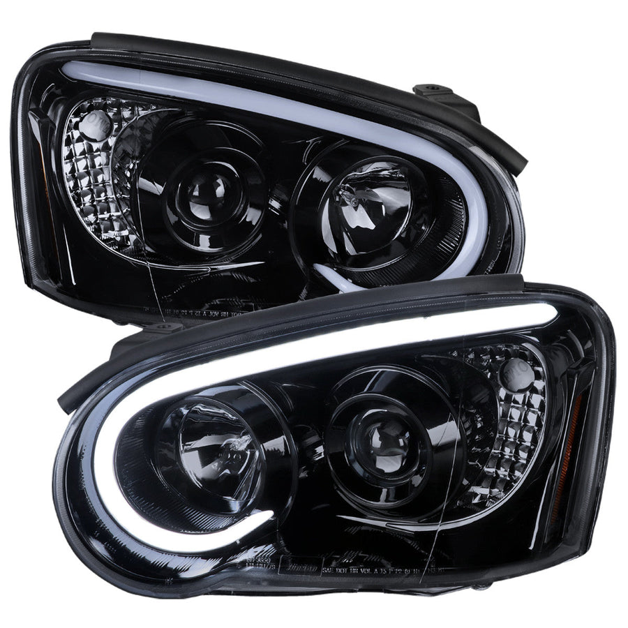 Spec-D 04-05 Impreza WRX STI Projector Headlights Black/Smoked