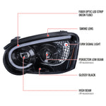Spec-D 04-05 Impreza WRX STI Projector Headlights Black/Smoked