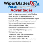 2014 Volkswagen Golf (Wagon) Wiper Blades Set w/1yr Warranty (Set of 3) w/Rear