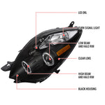 Spec-D 06-08 Toyota Yaris Projector Headlights Smoked 3Dr