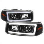 Spec-D 00-06 Yukon Denali LED Bar Projector Headlights Black