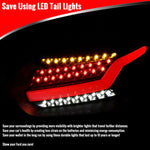 Spec-D 15-19 Ford Focus Hatchback LED Tail Lights Chrome/Clear