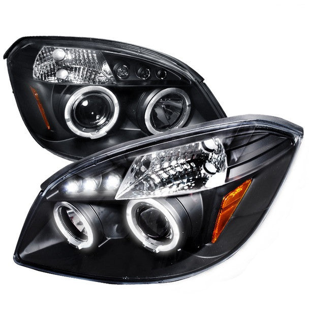 Spec-D 07-09 Pontiac G5 Halo Projector Headlights Black