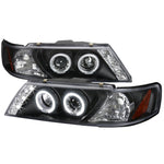 Spec-D 95-99 Nissan 200SX Halo Projector Headlights Black