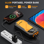5000A Car Jump Starter 7.2L Gas or 6.5L Diesel 44.4W Portable Power Bank LED Flashlight 12V Jumper Box 10 Protections Built in Comprehensive Protection