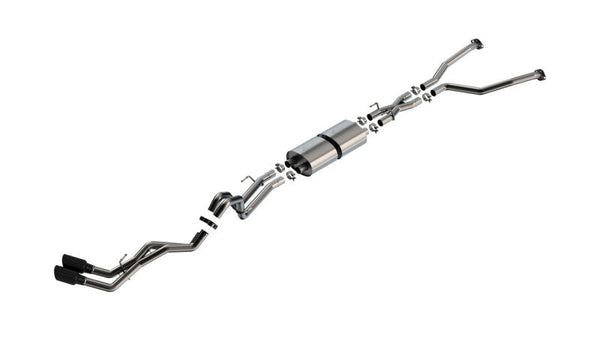 Borla 22-24 Toyota Tundra 3.4L V6 (Inc. Hyb.) Ext. Cab/STD Bed/145.7in WB ATAK Cat-Back - Blk Chrm 140940BC
