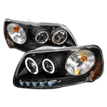 Spec-D 97-04 Ford Expedition F150 Halo Projector Headlights Black