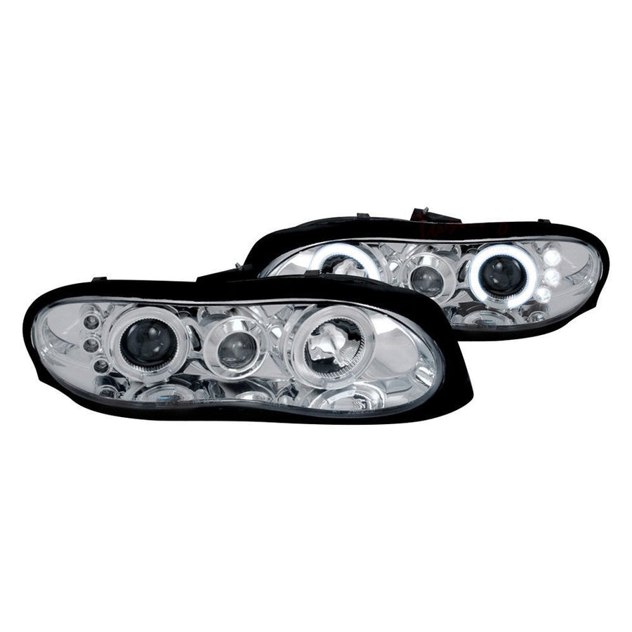 Spec-D 98-02 Chevy Camaro Halo Projector Headlights Chrome