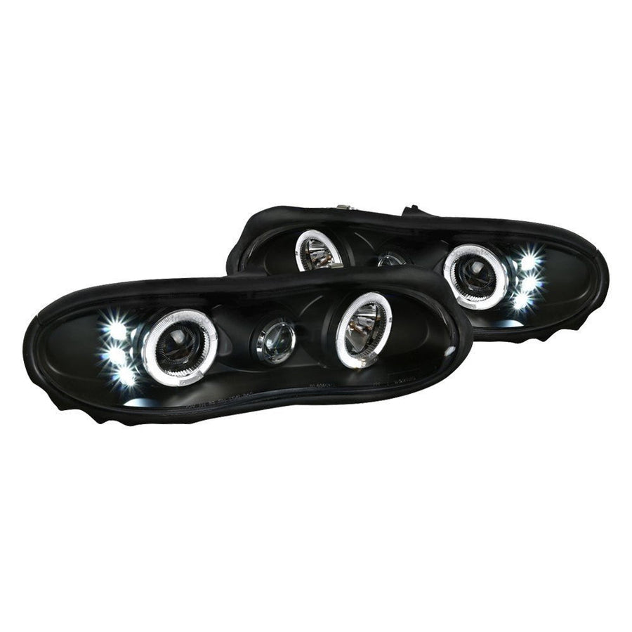 Spec-D 98-02 Chevy Camaro Halo Projector Headlights Black