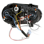 Spec-D 99-06 VW Golf GTI R32 Headlights R8 LED Strip V2 Black