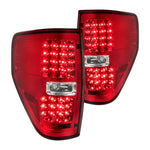 Spec-D 09-14 Ford F-150 LED Tail Lights Chrome/Red