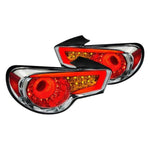 Spec-D 13-16 Scion Frs BRZ LED Tail Lights Chrome