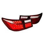 Spec-D 07-09 Lexus LS460 LED Tail & Trunk Lights Chrome/Red
