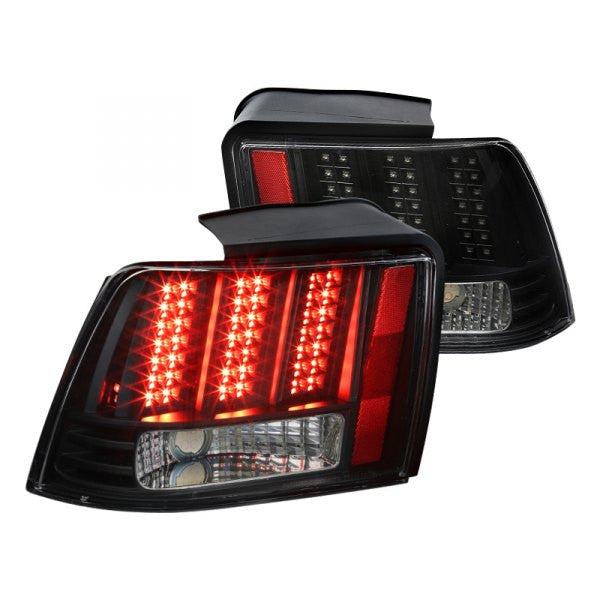 Spec-D 99-04 Ford Mustang Tail Lights LED Sequential Black/Clear