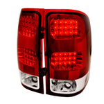 Spec-D 07-12 GMC Sierra LED Tail Lights Red