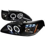 Spec-D 94-98 Ford Mustang Halo Projector Headlights Black